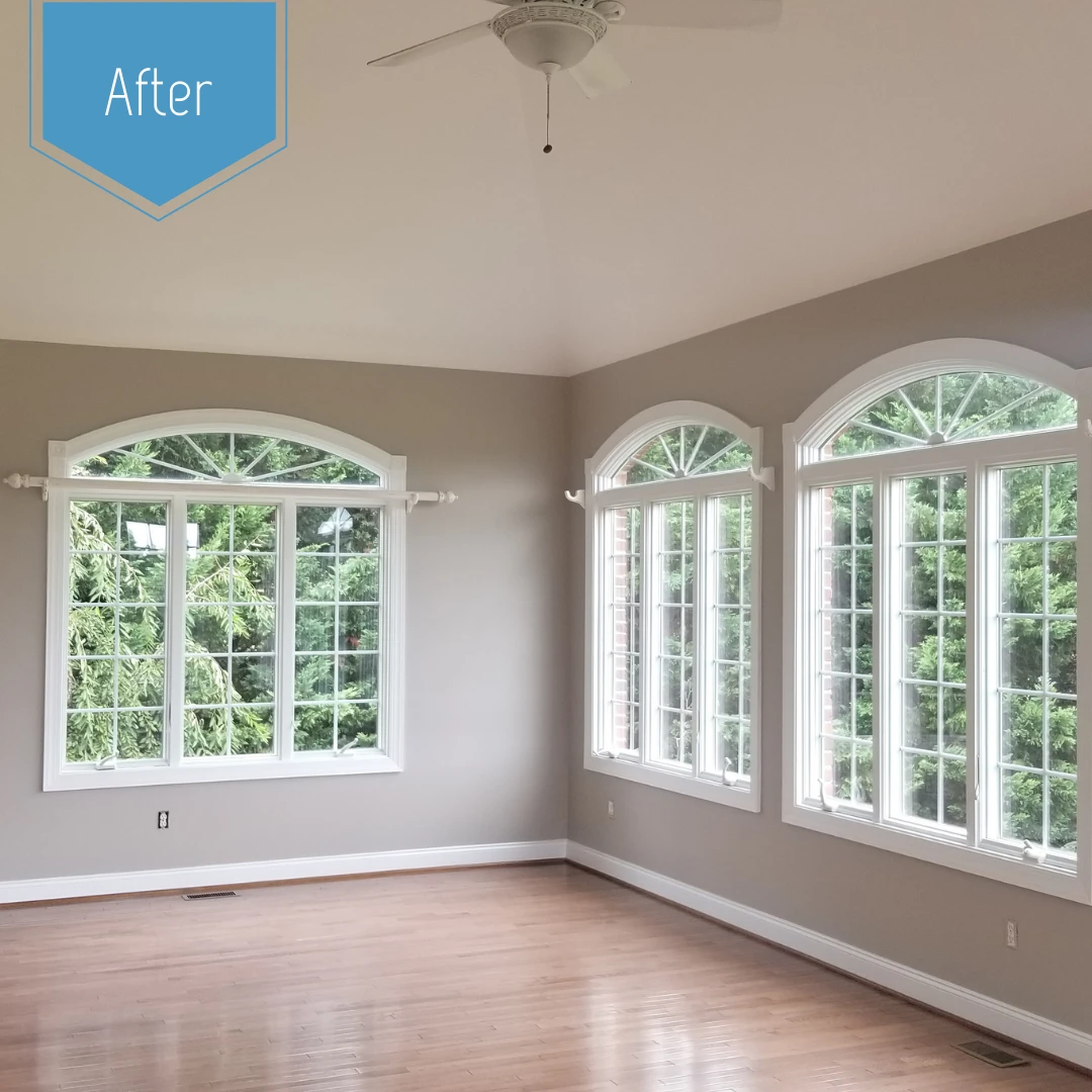 After repainting picture with large windows