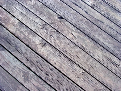 Photo of a wooden deck